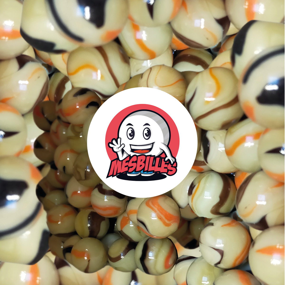 1 Murmel Giraffe-Spanisch 14 mm