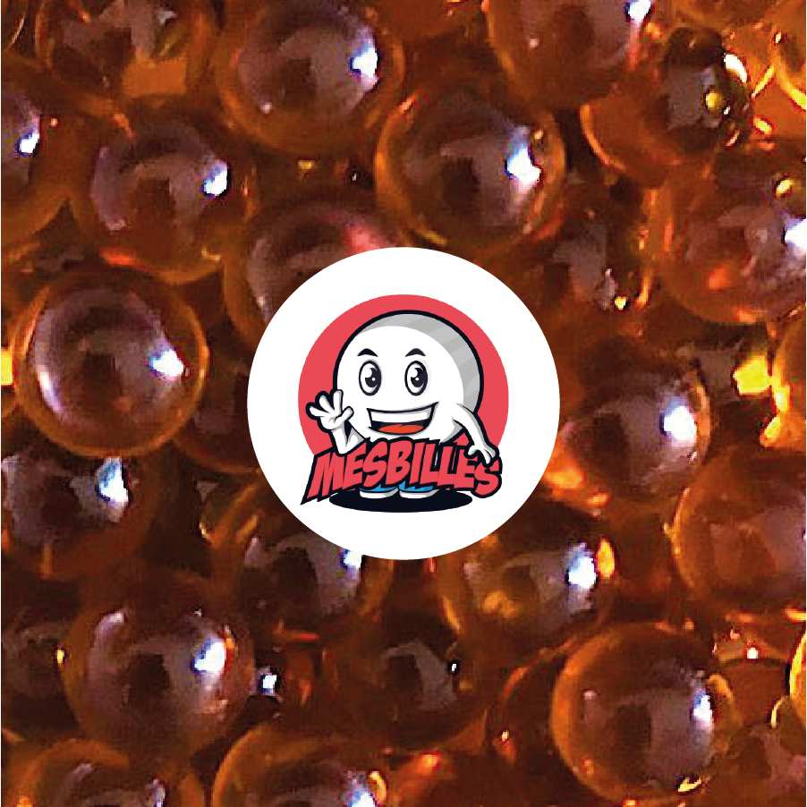 1 Murmel Kristall Amber 25 mm