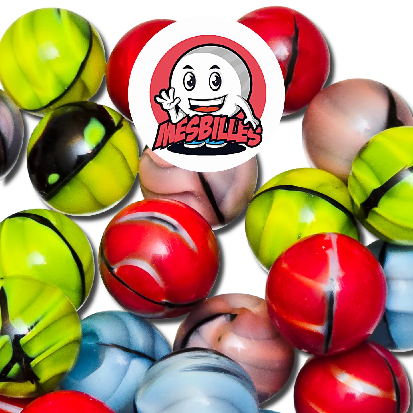 Murmel Art Chafouin Rot 16 mm