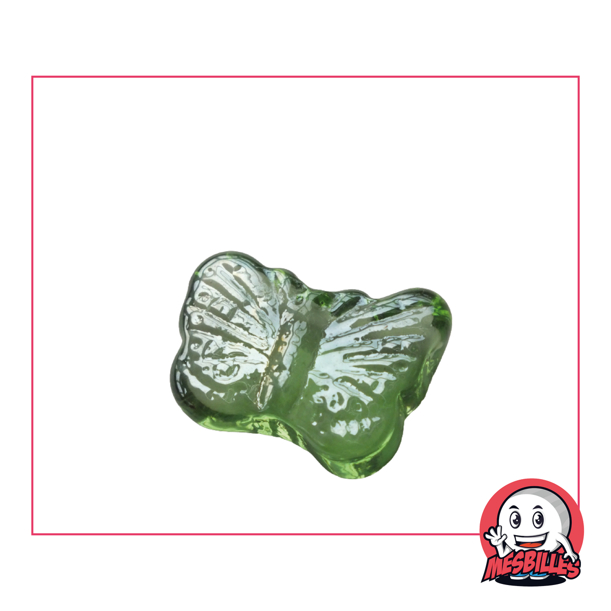 30 mm Murmeln Monarque Hellgrün aus transluzentem Glas, seltene und erfrischende Murmeln für Liebhaber
