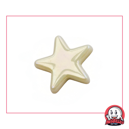 1 Glänzende Beige Sternmurmel extra flach