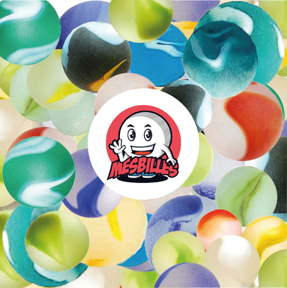 Filets de Billes, billes aux formes et couleurs variées, des créations originales : l'univers des billes givrées, une histoire fascinante