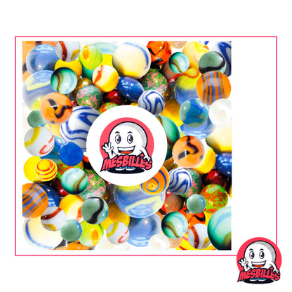 Collection MesBilles Medium : assortiment coloré de billes taille moyenne aux motifs variés et éclatants