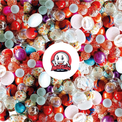 Collection 55 Billes Pétillantes MesBilles : assortiment lumineux aux billes multicolores, translucides et brillantes comme des bulles de fête