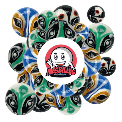 1 Murmeln Art Aloa Noir 16 mm