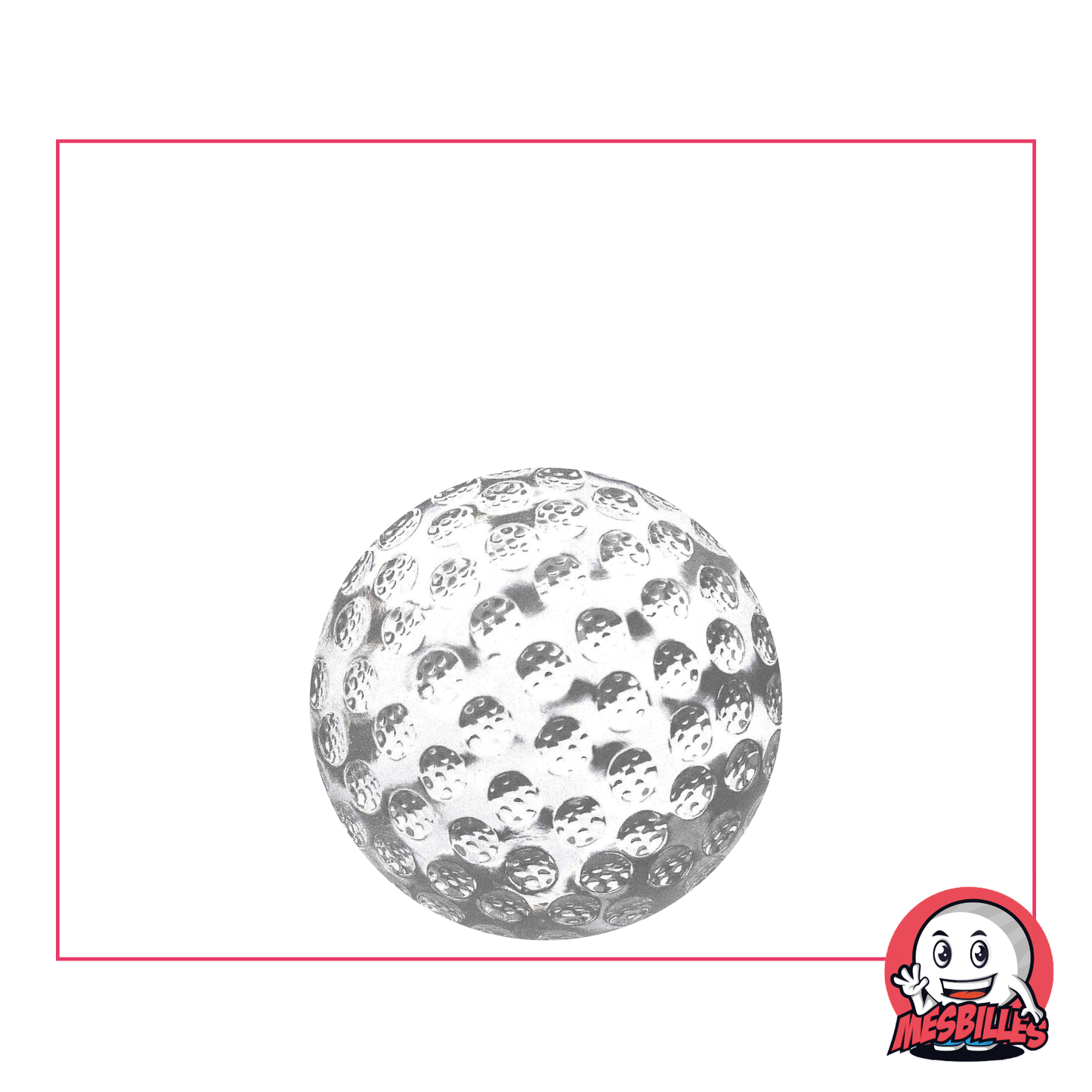 1 Murmeln Golfball Kristall 20 mm