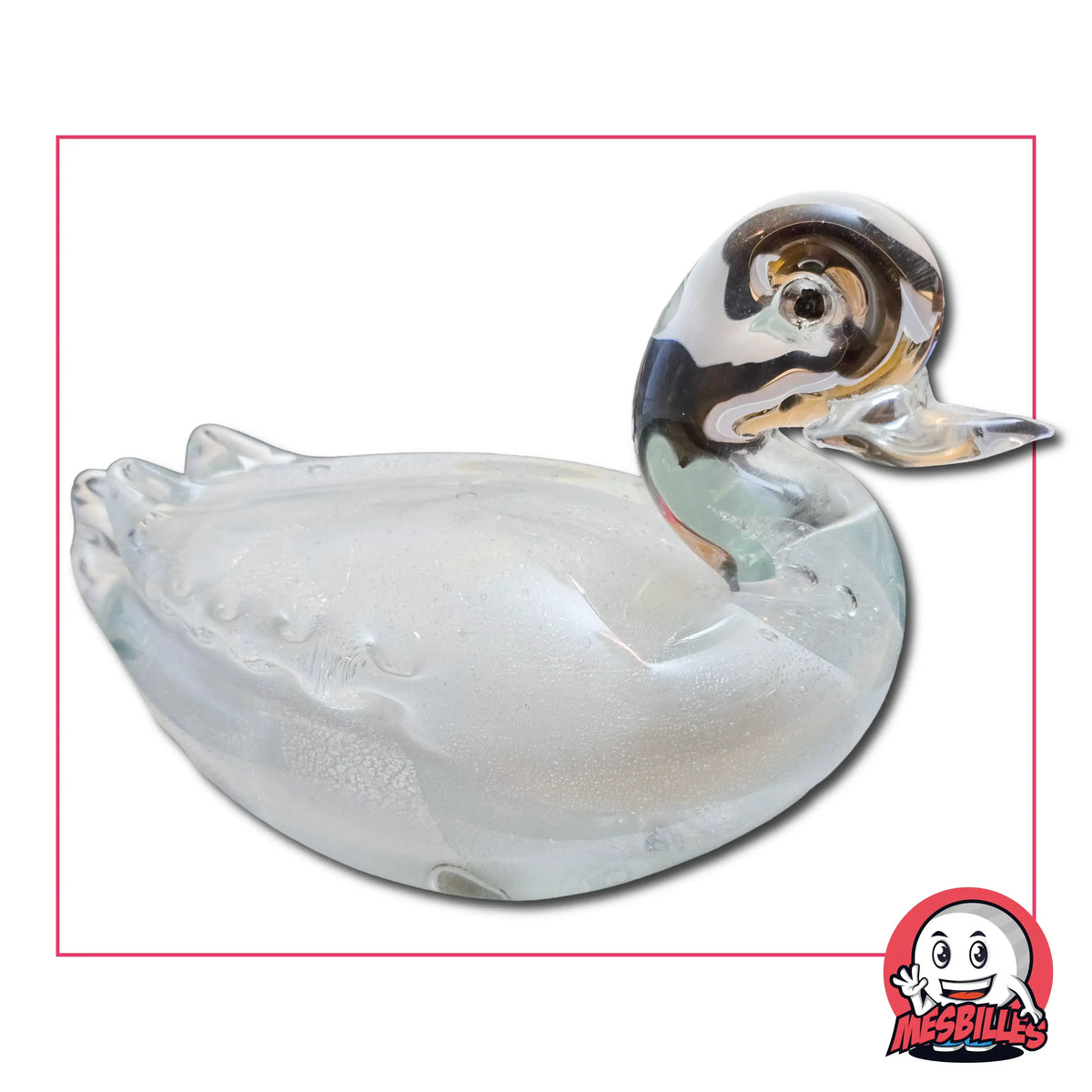 Bille Canard Presse-Papiers. Dimensions : Largeur 150 mm, Hauteur 92 mm, Profondeur 80 mm