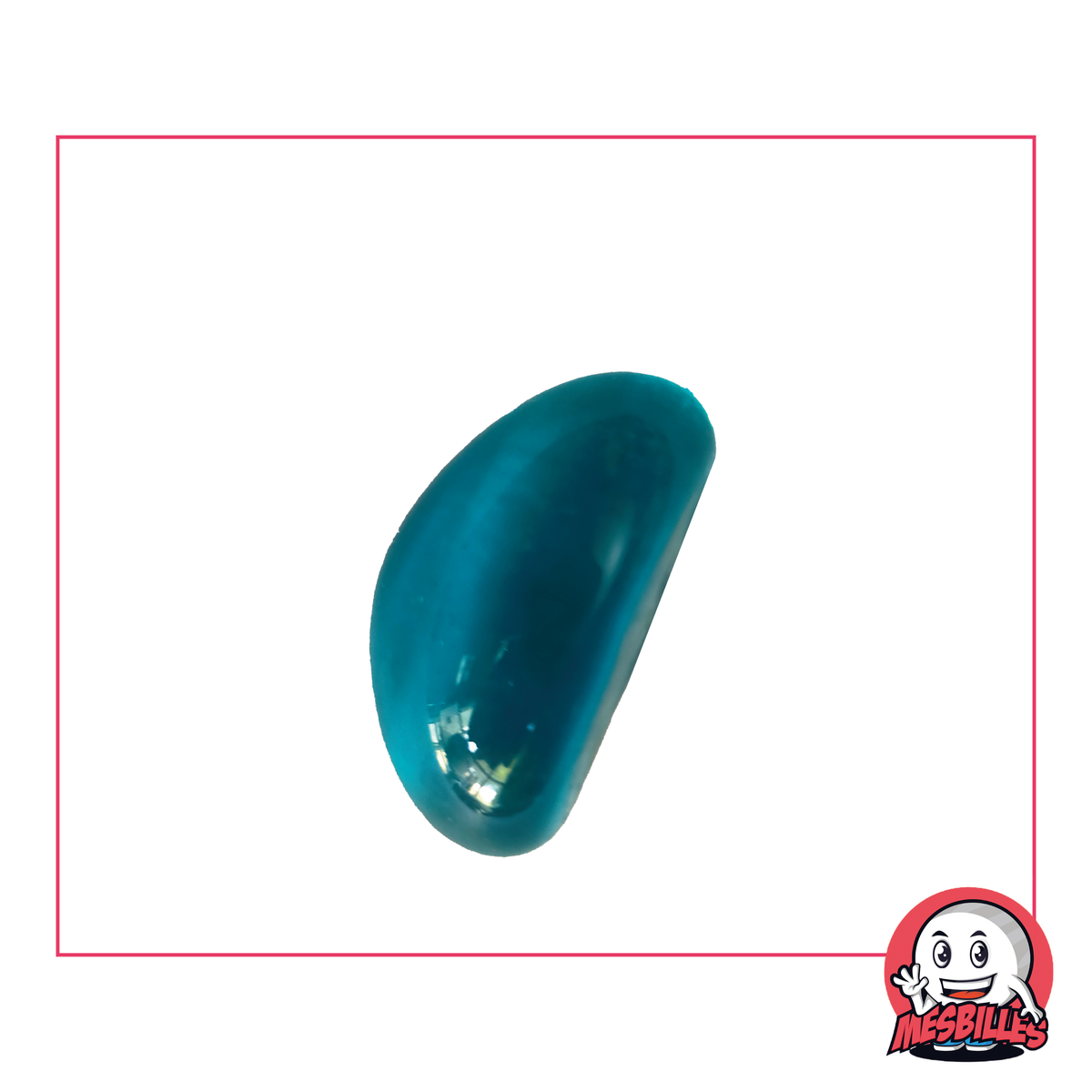 Murmeln in Blauem Transluzentglas, Größe 25x15 mm, die geheime Zutat für eine gelungene Dekoration oder ein künstlerisches Projekt