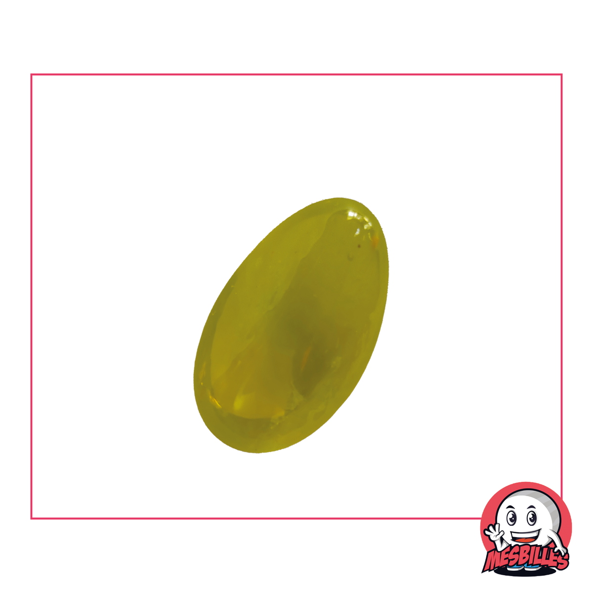 Murmeln Gelbe aus transluzentem Glas, 25x15 mm, die richtige Wahl für Ihre künstlerischen Kreationen und Dekorationen