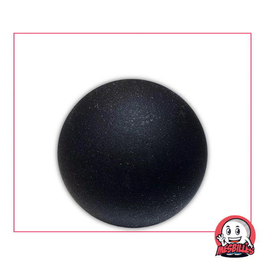 Bille Iceberg Noir 30 mm mate – bille ronde en verre de Bohème noire au toucher givré, création originale MesBilles