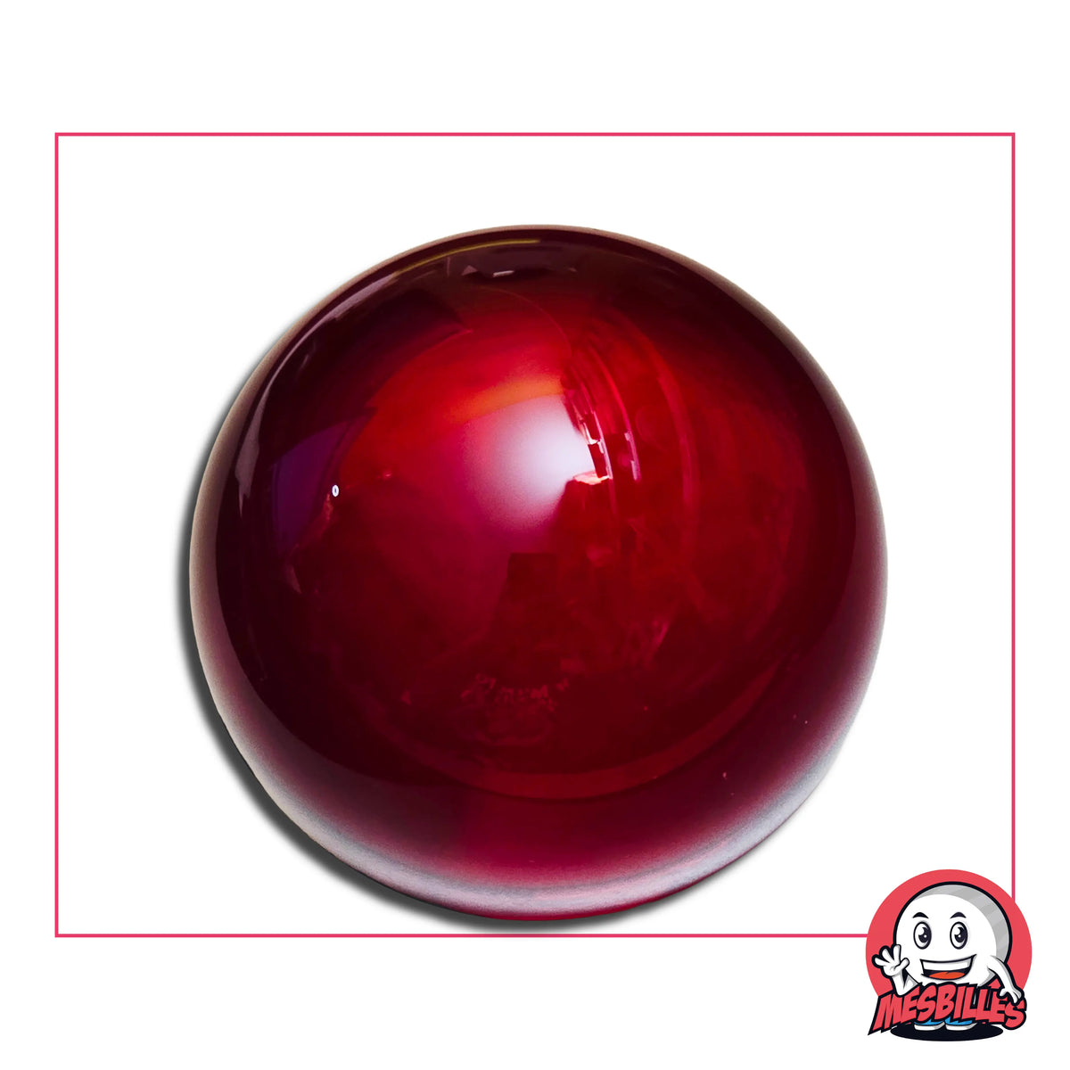 Grande bille ronde Loupe Rouge