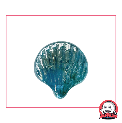 Hellblaue Muschelmurmel, der Ozean der Form-Murmeln bei MeineMurmeln