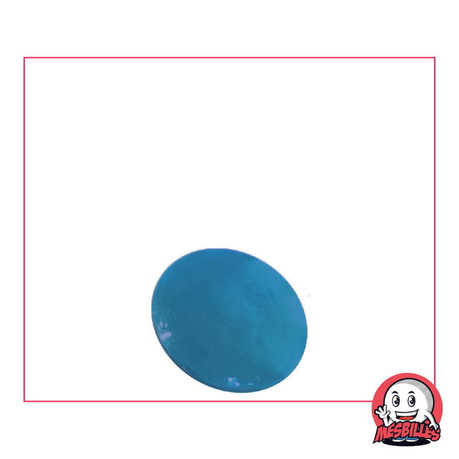 1 Flache Murmeln Licht Hellblau 18 mm