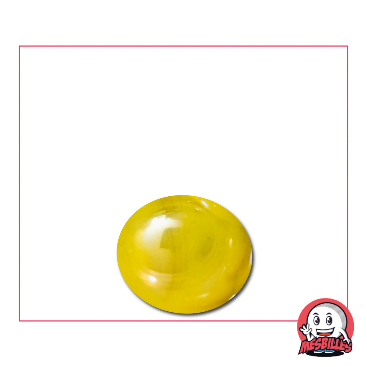 Bille plate Glossy Jaune