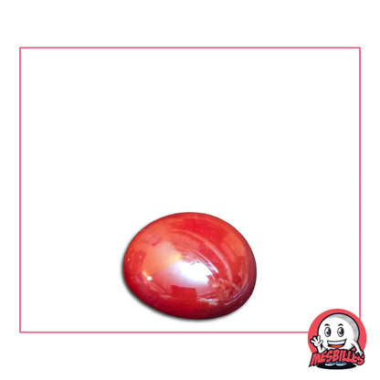 Bille plate Glossy Rouge