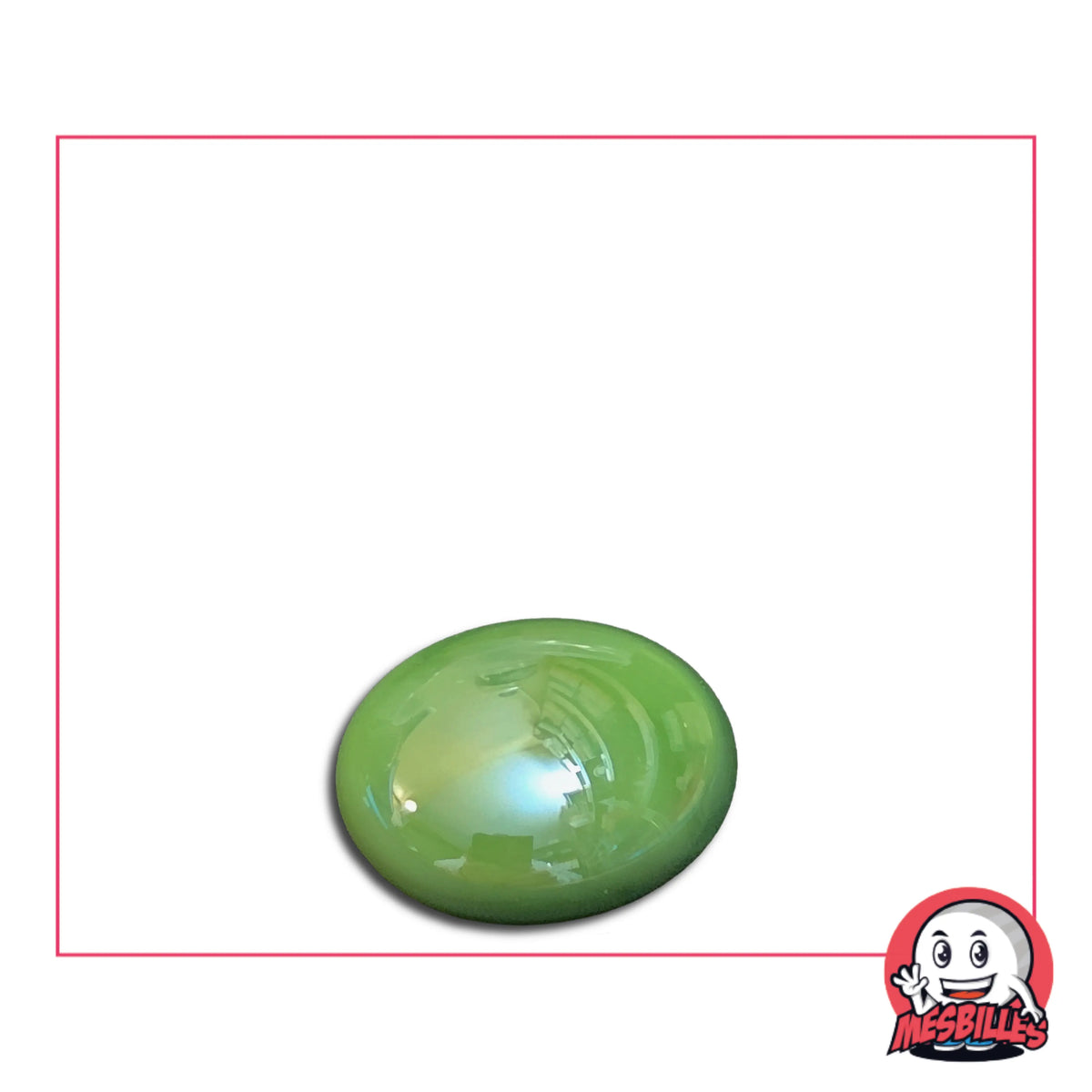 Bille plate Glossy Vert