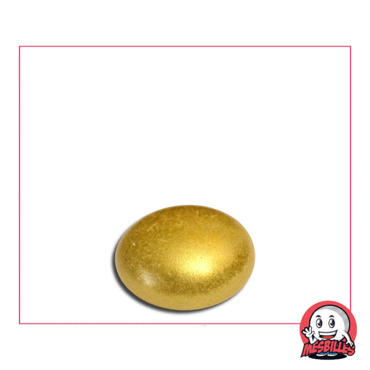 Cette bille Plate Métallisé Doré 18 mm est également nommée Bille Galet en Verre, elle est utilisée pour Jouer, Décorer ou Collectionner. Le saviez-vous, Pourquoi la bille plate dorée en verre est-elle si confiante ? Parce qu'elle sait qu'elle vaut de l'or !