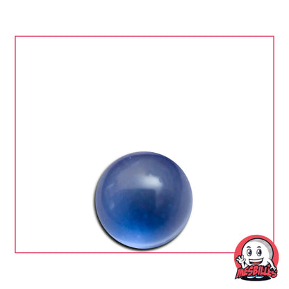 Cette petite Bleue Ronde de 10 mm est en Cristal de Bohême et Translucide.