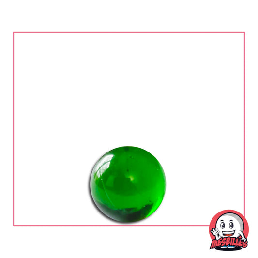 Toute petite Bille de 6 mm de Diamètre, en Cristal de Bohême de couleur Vert Translucide.