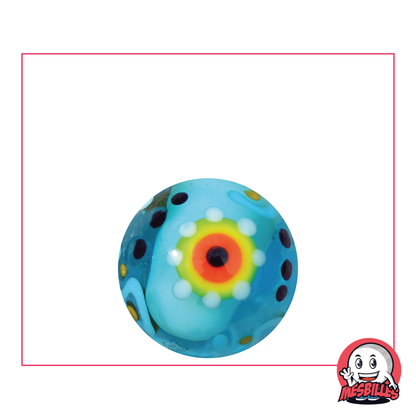 1 Murmeln Zahnrad Blau 22 mm