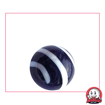 1 Murmel Kunst Équinoxe Blau Dunkel 22 mm