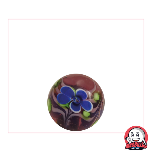 1 Murmel Art Florale Violette 16 mm