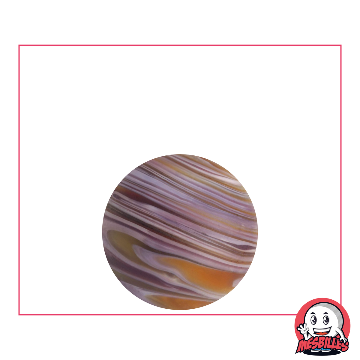 1 Murmel Art Sandstorm Violett 22 mm