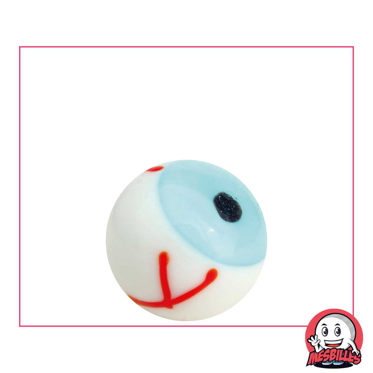 1 Murmel Art Watching-You Hellblau 22 mm