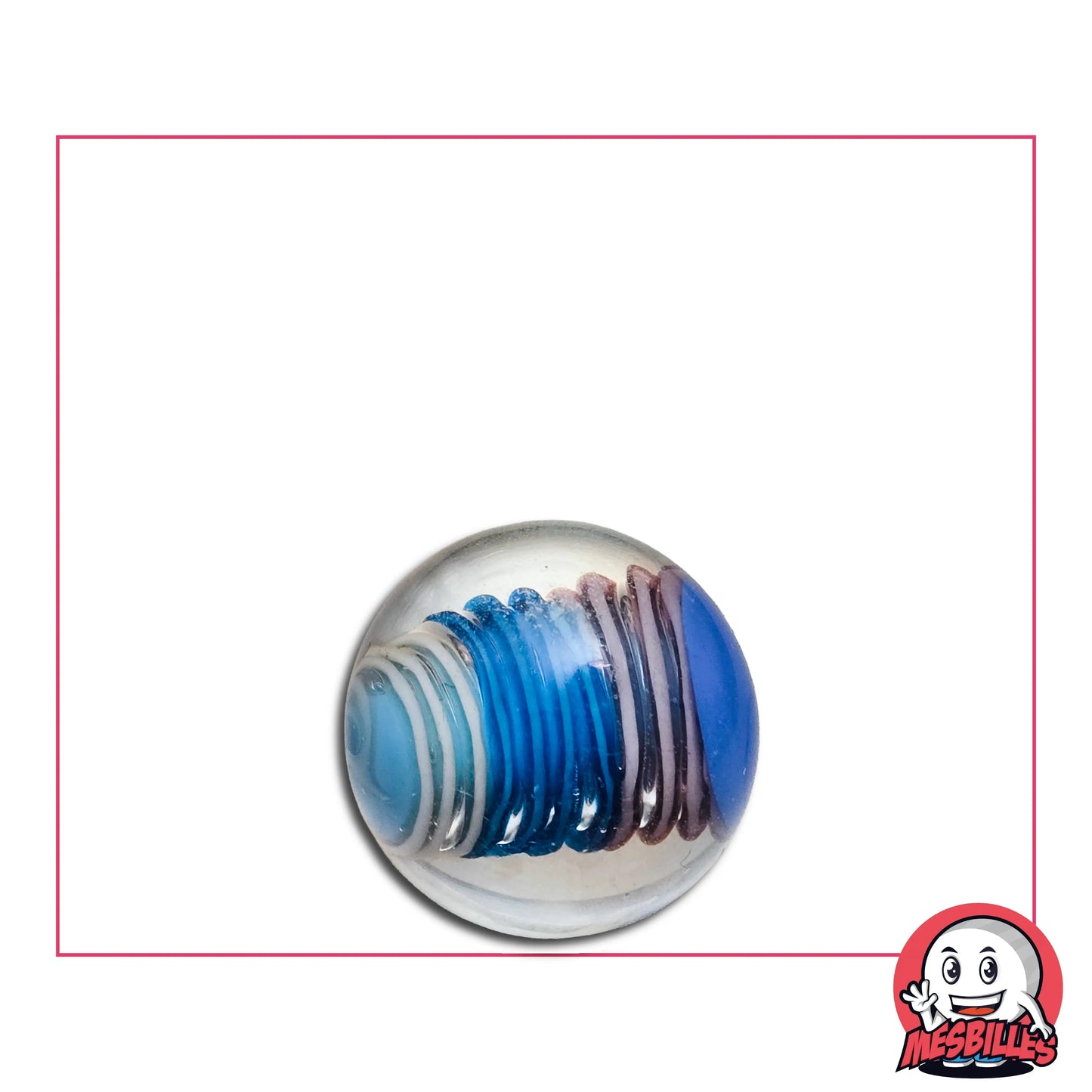 L'Art Légendaire de la Bille d'Art Spiralo Bleu-Violet&nbsp;va faire Tourbillonner votre Imagination Ludique.