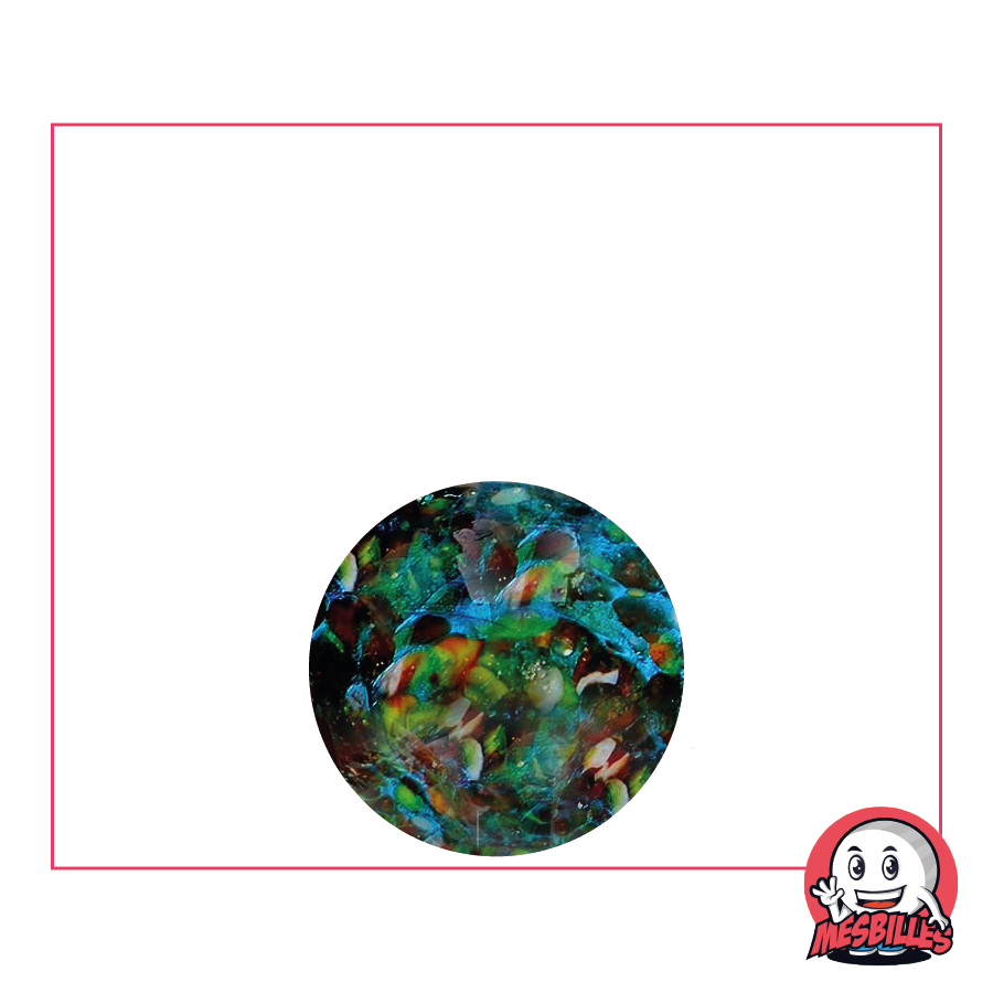 Murmeln Flyer Dunkel 16 mm, die Murmeln-Version der F-117 Nighthawk, mit dunklen Flecken bedeckt