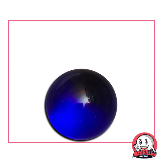 Petit Calot Loupe Bleu-Nuit , bille en verre de Bohême de 20 cm
