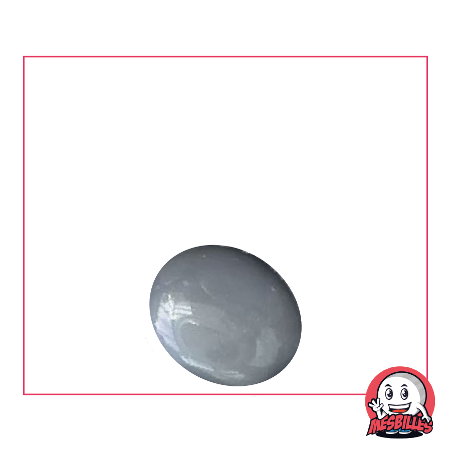 1 Murmeln Flach Grau 18 mm