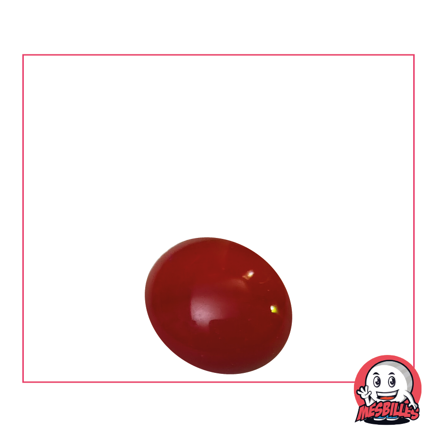 Bille plate Perle Rouge