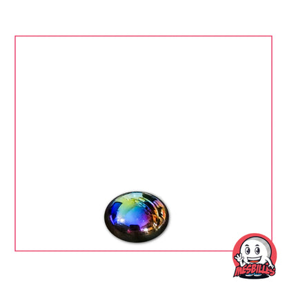 Bille plate Pétrole Glossy 12 mm