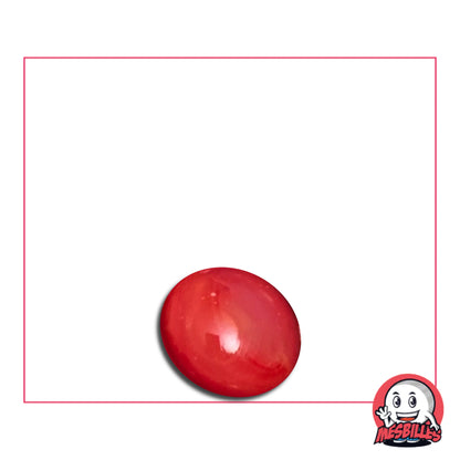Bille plate Perle Rouge