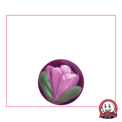 1 Murmeln Kunst Tulpe Violett 16 mm
