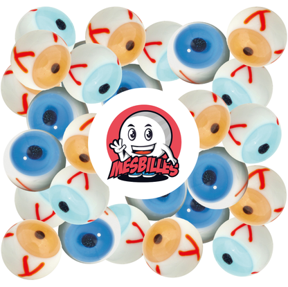 1 Murmel Art Watching-You Hellblau 22 mm