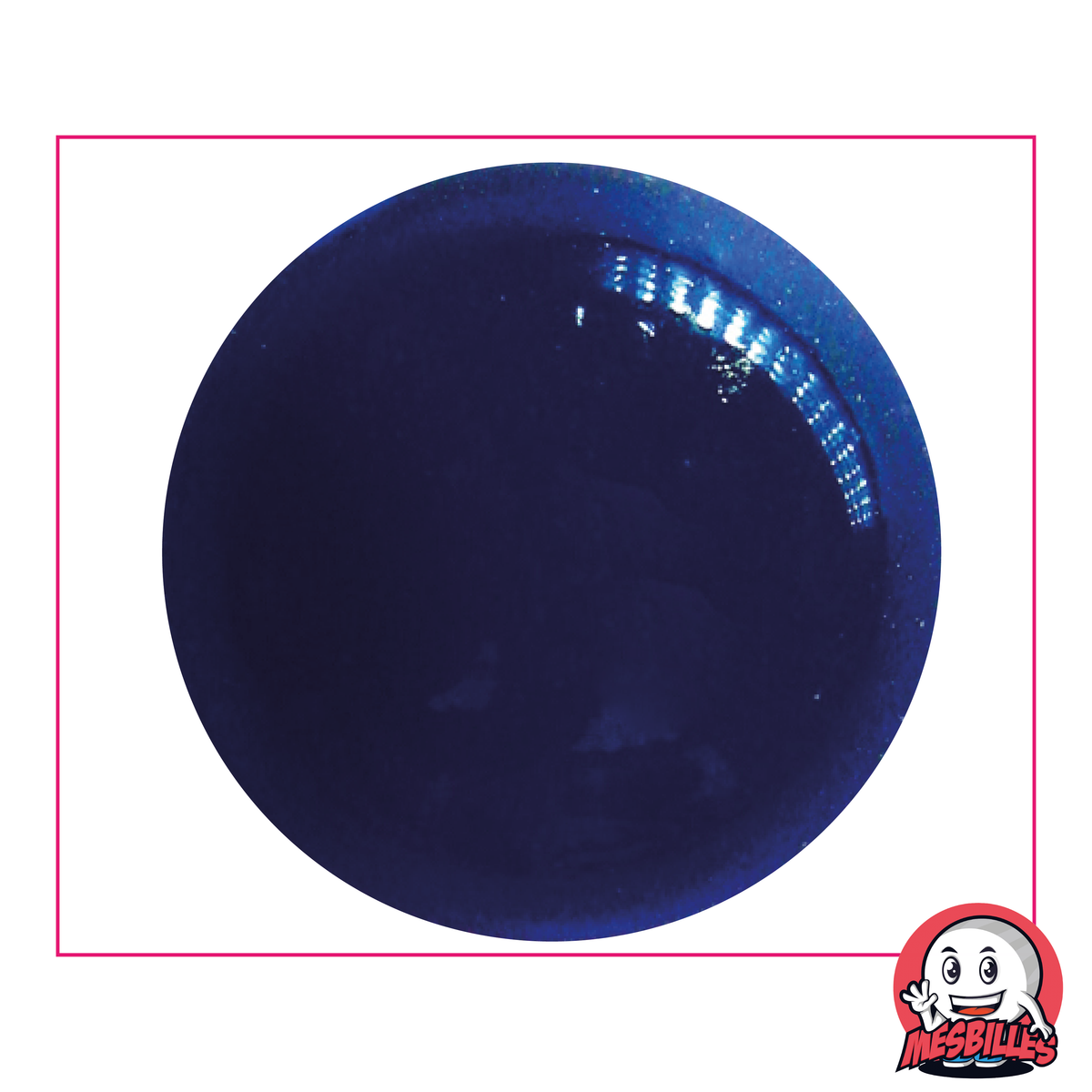 1 Murmeln Licht Blau-Nacht 80 mm