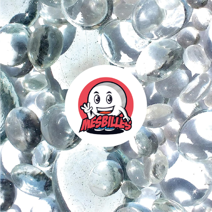 Billes plates Loupe Cristal réunies, vue d'ensemble