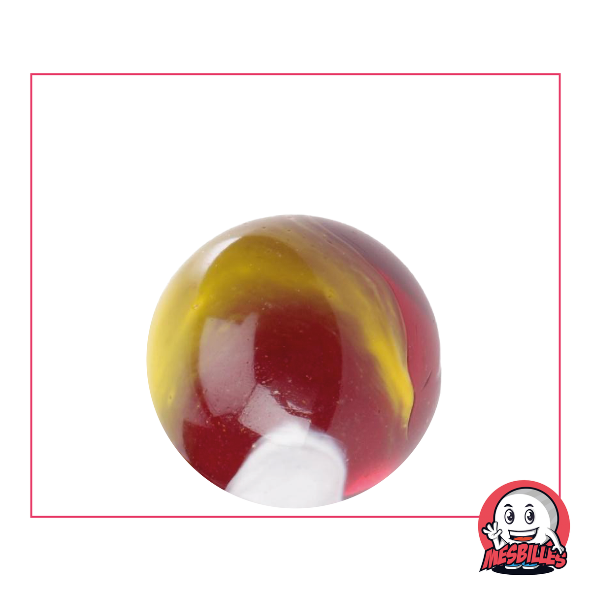 Die 25 mm große Murmeln Clown ist der lustige Star von MesBilles. Ihre bunten Muster und tiefen Farbtöne bringen fröhliche Stimmung in Ihre Murmelspiele. Mit der Murmeln Clown bringen Sie eine Portion gute Laune und einen Regenbogen voller Lachen in Ihre Murmelkollektion.