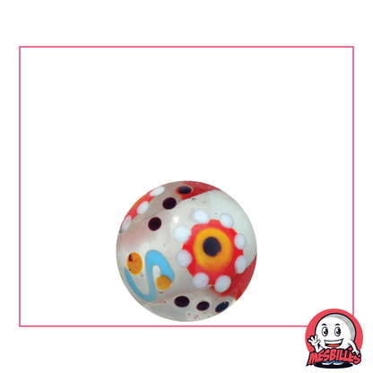 1 Murmeln Zahnrad Weiß 16 mm