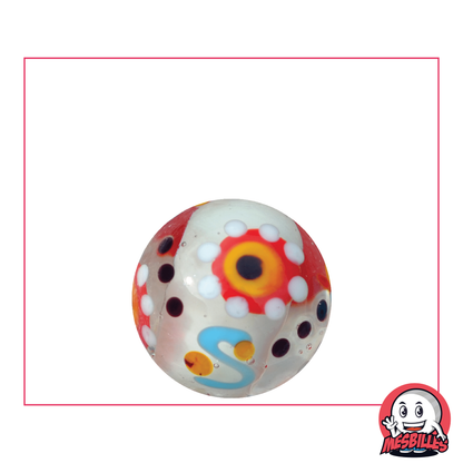 1 Murmeln Zahnrad Weiß 22 mm