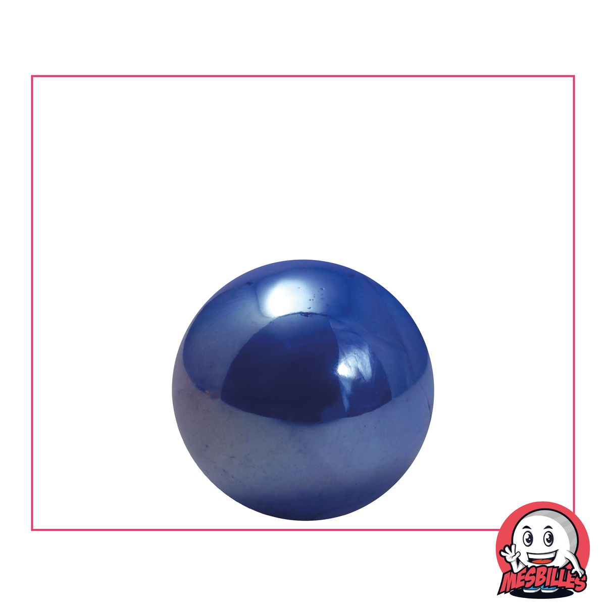 Murmeln Glänzend 22 mm - Glas und Glänzend Blau - MeineMurmeln