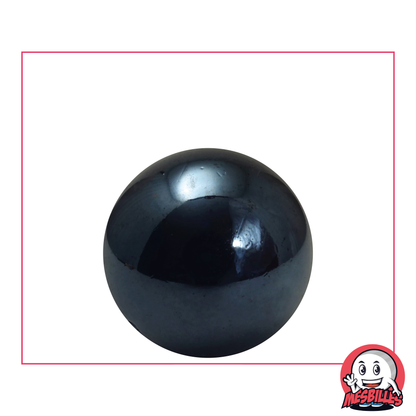 MeineMurmeln - Murmeln Glänzend Schwarz Perlmutt opak glänzend 25 mm