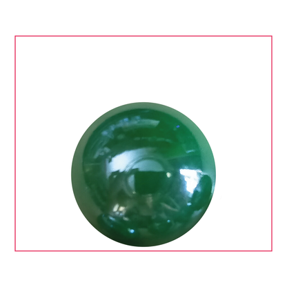 Bille ronde Glossy Vert