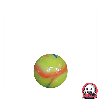 Murmeln Impressionistisch 14 mm Grün Rot Blau – MeineMurmeln