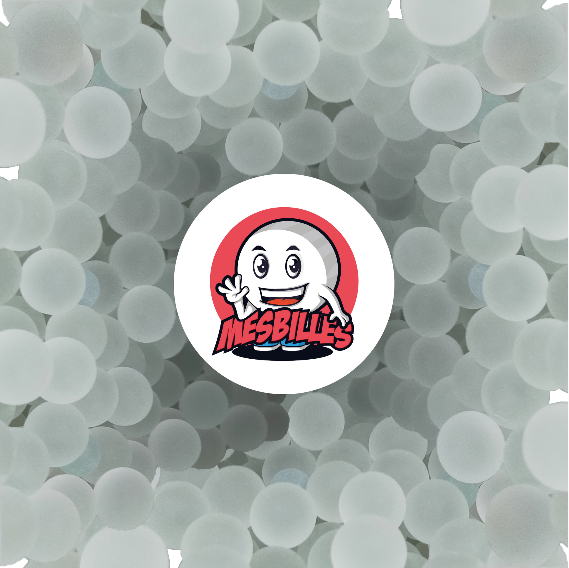 Murmeln-Liebhaber, wir haben einen Schatz für Sie: unsere Murmel Mattiert, eine wunderschöne 50-mm-Murmel aus mattiertem böhmischem Glas.