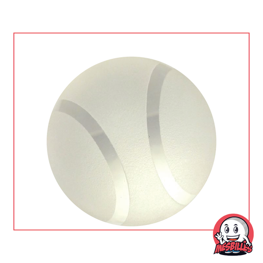 1 Murmeln Kunstsammlung Tennis: Mattierte Glasmurmel 40 mm MeineMurmeln