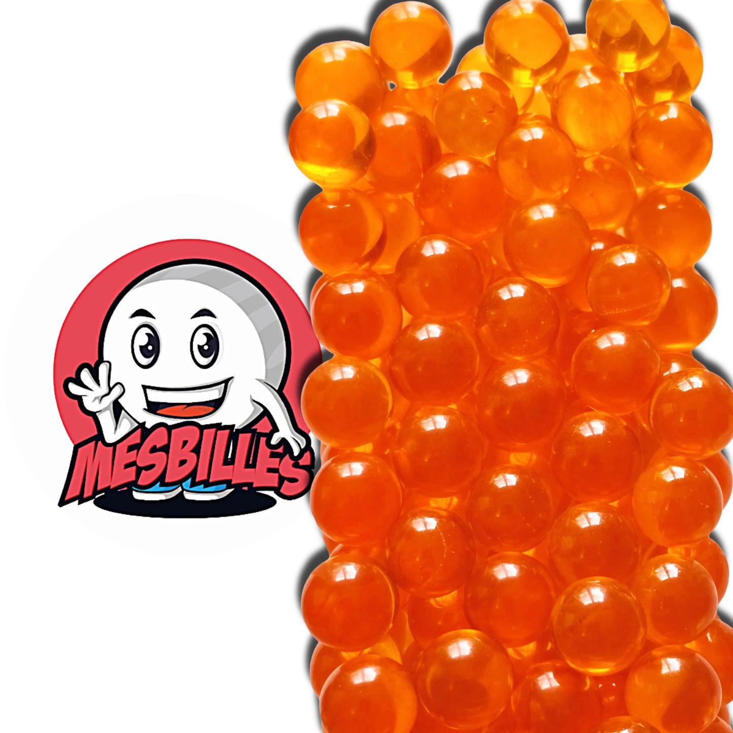 1 Murmeln Orange 08 mm