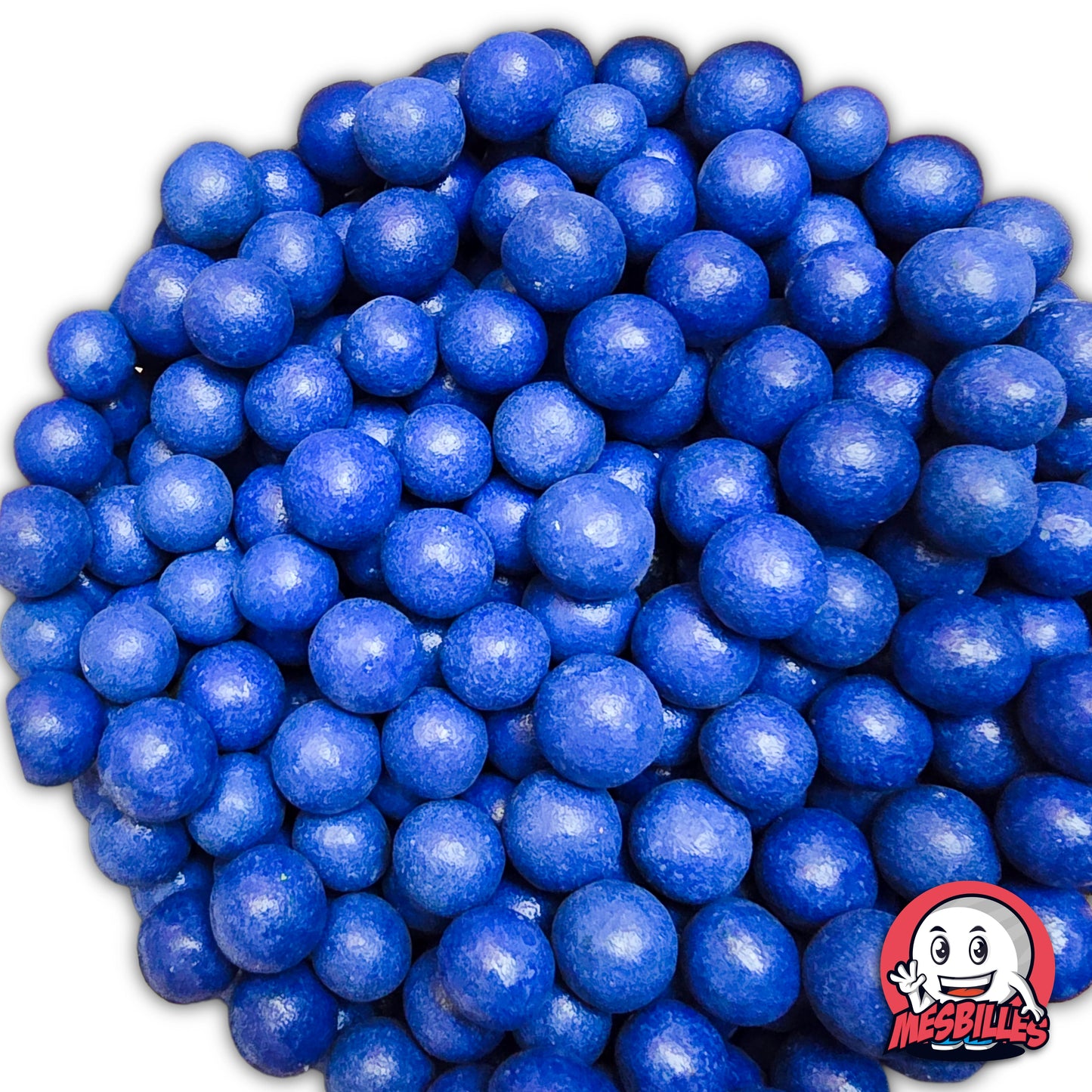 1 Mini-Tonmurmel blau 10 mm
